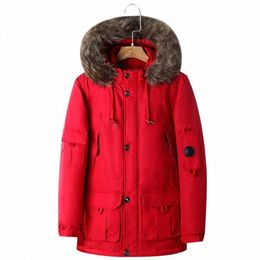 asesmay 2021 Men's Down Jacket Luxury Brand Fur Hooded Russian Winter Thick Warm White Duck Down Parkas Casual Wellensteyn Coats z6lG#