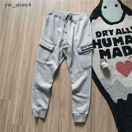 Human Made Pants Men's Pants Sweatpants Men Humanmade Top-quality Drawstring Fleece Jogger Human Made Trousers Casual High End Luxury Lightweight Pants 1995