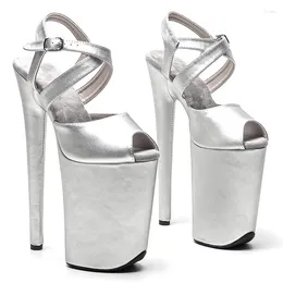 Dress Shoes LAIJIANJINXIA Sexy Stiletto Sandals Platform Women Dance 23 CM High Heels Pole Dancing 027