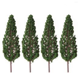 Decorative Flowers 10 Pcs Mini Trees Layout Miniature Landscape Scenery Home Decor Pine Model Bonsai