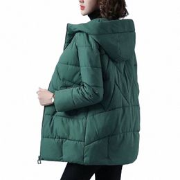 tpjb New Winter Women Jacket Warm Parkas Female Thicken Coat Cott Padded Lg Hooded Outwear Loose Women Snow Jacket 4XL d0Zc#