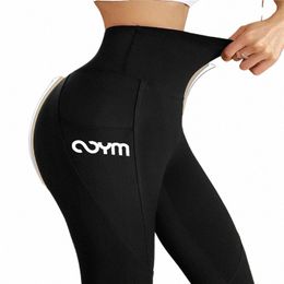 seaml Leggings With Pocket Women Soft Solid Workout Tights Fitn Outfits Yoga Pants High Waist Gym Wear Spandex Leggings E8nK#