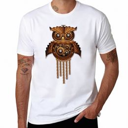 new Owl Steampunk Vintage Retro Style Machine T-Shirt t-shirts man mens plain t shirts N8JH#