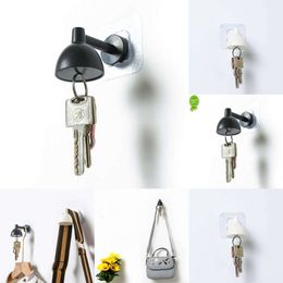 2024 Creative Table Lamp Shape Key Hook Powerful Magnetic Force Punch-Free Clothes Hanger Hook Shelf Hook Wall Organiser Hook