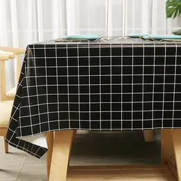 Table Cloth Solid Colour Tablecloth Waterproof Oil Resistant And Washable Rectangular Style Dining FADAN433