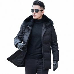 2019 Winter New Arrival Men's White Duck Down Coats Men Good Quality Jacket Casual Hooded Down Jackets Size M-4XL R9Xh#