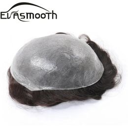 Thin Skin 0.03mm Natural Hair Men Toupee Human Hair Men Wig Replacement Systems Hair Piece Protesis Capilar Hombre Male Wig 240315