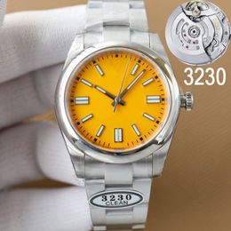 2022 Clean Factory Mens luxury watches V11 Automatic Silver Case Yellow dial Sapphire glass Datejust ETA3230 waterproof Watch 904L265A