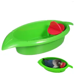 Other Bird Supplies 1pc Shower Tub Bathtub Accessory For Parrot (Rosy Green)