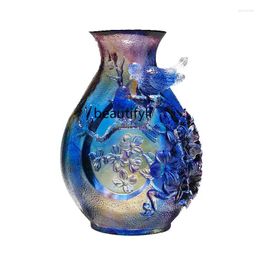 Vases Glass Vase Decoration Living Room Flower Arrangement Home Bedroom Crystal Handmade Crafts Moving Into The House Decorations