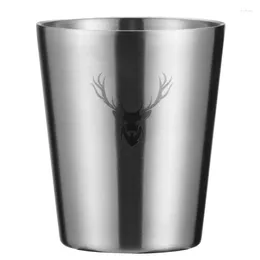 Mugs 300Ml Double Wall Stainless Steel Cups Metal Cold Beer Cup Bar Party Coffee Mug Tumbler Canecas