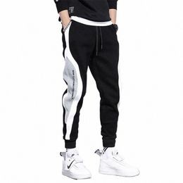 men's Trousers Autumn Korean Versi Plush Lining Jogging Military Cargo Pants Casual Sports Winter Thickened Jogging Pants x57U#