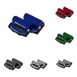 Luxurious 2Pcs Universal Car Safety Seat Belt Buckle Clip Seat Belt Stopper Car Seat Belt Fixing Clips Bling Car Assessoires For Woman