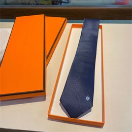 2024 Luxury Men's Fashion Tie Designer Ties Brand Business Neck Ties Casual Wedding NeckTies Retro Party Casual Silk Ties with box H26