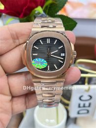 Super Factory maker Men's Watch 5711 Rose Gold 40mm Automatic Mechanical Watch CAL.330 Movement Stainless Steel Sapphire Top Quality Wristwatches