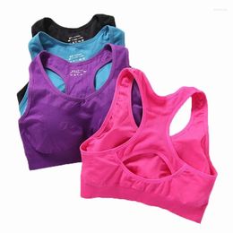 Yoga Outfit Sports Bra For Women Top Push Up Fitness Hollow Out Underwear Shockproof Breathable Running Vest Gym Wear Bras