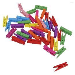 Frames 300pc Mini Wooden Craft Pegs Clothes Paper Po Hanging Spring Clips For Message Cards