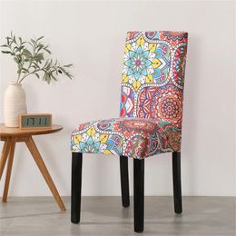 Chair Covers Bohemia Stretch Cover Reusable Year Shower Pary Background Decor Y5GB