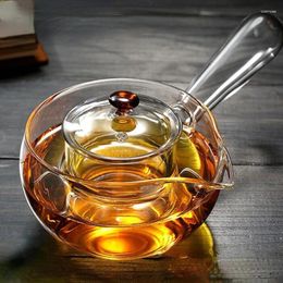 Teaware Sets Teapot Glass Tea Set Chinese Teapots Gongfu Borosilicate Pot With Handle Kitchen Dining Bar Home Garden