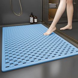 Bath Mats Shower Mat Waterproof Bathroom Rug Anti-Slip Hollow With Suction Cup Massage Foot Pad Safety Non-Slip Floor Carpet