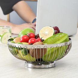 Dinnerware Sets Large Stainless Steel Draining Vegetable And Fruit Basket Kitchen Eggs Bowl For Counter Storage Wire Make Tea Baskets