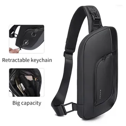 Backpack BANGE Men Chest Bag Design Korean Multifunction Waterproof Anti-stain Big Capacity Travel Portable Crossbody Sling Bags