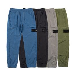 KND STONE 31021 NYLON METAL IN ECONYL Pantaloni da uomo Uomo Chrome-R Pantaloni da pista tinti in capo Tuta da esterno Casual da jogging Pantaloni in tessuto leggero ad asciugatura rapida SI