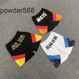 Heat Wade American Basketball Shorts Summer Trend Russell Monbolon Five Point Sports Training Pants