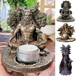 Sculptures Hecate Greek Goddess Resin Figurine Celtic Sculptures Gaia Mother Earth Statue Home Decor Magic Witch Room Spiritual Decoration