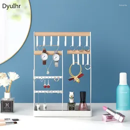 Hooks DyuIhr Modern Simplicity Metal Earring Necklace Storage Rack Creative Vertical Home Living Room Bedroom Jewellery