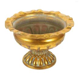 Vases Iron Flower Pot European Style Flowerpot Gold Wedding Decor Container Creative Vintage Home Decorate