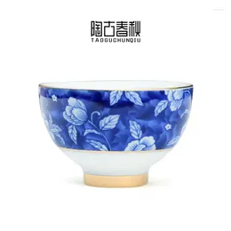 Cups Saucers Guopin Chinese Ceramics Small Teacup Home Office Handmade Luxury Retro Teaware Accessories Single Cup Master Drinkware WSW