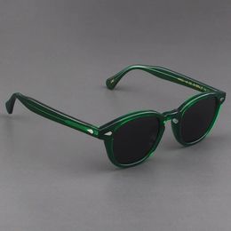 Johnny Depp Lemtosh Polarized Sunglasses Men Sun Glasses Woman Luxury Brand Vintage Acetate Frame Goggles 240325