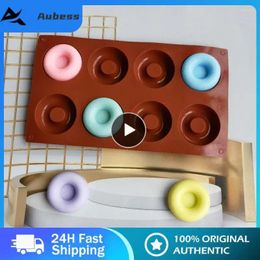 Baking Moulds 8-Cavity Donut Silicone Mold Doughnut Cake Mould Chocolate Muffin Pan Ice Tray