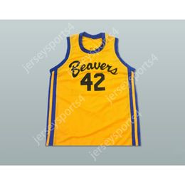 Custom Any Name Any Team TEEN WOLF SCOTT HOWARD 42 BEACON BEAVERS BASKETBALL JERSEY All Stitched Size S M L XL XXL 3XL 4XL 5XL 6XL Top Quality