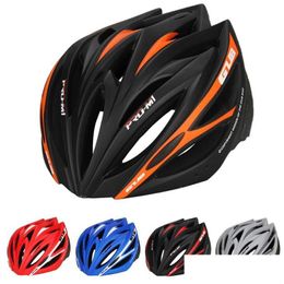 Cycling Helmets M1 Tralight 21 Vents Mtb Mountain Road Bicycle Bike Helmet Women Men Half Packed Type In-Mold Visor High Quality Drop Dhikc