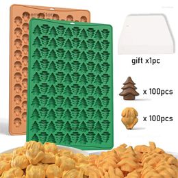 Baking Moulds DIY Christmas Tree Turkey Food Snack Making Mould Candle Epoxy Silicone Thanksgiving Gifts Chocolate Chip Cookie