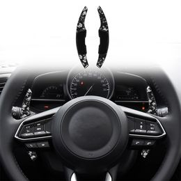 For Mazda MX-5 /Axela/Atenza/CX-3 /CX-4 Forged Carbon Fibre Steering Wheel Centre Control Modified Auto Parts Shift Paddle Car Accessories