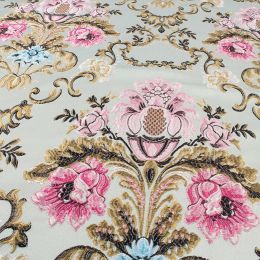 Fabric Brocade Fabric Damask Jacquard Embossed Flower Sofa Curtain Upholstery Fabric 145cm Wide Sold By The Half Metre