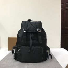 New High Quality Canvas Men Backpack Large black Shoulder School Bag Rucksack For Boys Travel Fashion Camping Bags Fashion Simple Bags