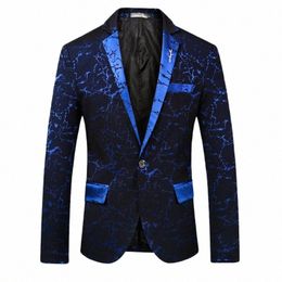 2022 Men Spring High Quality Leisure Printing Busin Suit/Male Slim Fit Fi Tuxedo Men's Casual Blazers Jacket Size S-3XL T2jR#