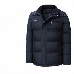 winter Mens Hooded Jackets Casual Thick Down Parkas Men Windbreaker Warm Zipper Overcoats Clothing Outwear 5XL Q77 O4fY#