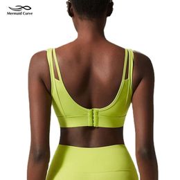 Lu Align Women Sports Bra Push Tanks Up 4-Breasted Hem Fitness Gym Bra Hollow Crop Top Running Yoga Bra Athletic Sportswear Lemon Sports 2024