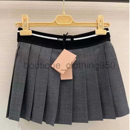 Designer short skirts women's Summer girls classic pleated mini maxi skirts Slim black A-line skirt Small leather dress multiple styles Size S-L