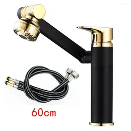 Bathroom Sink Faucets Hose Faucet 360 Degree Free Rotation Black Gold /Cold Shower/Pulse Silver 2 Type Of Water Outlet Mode