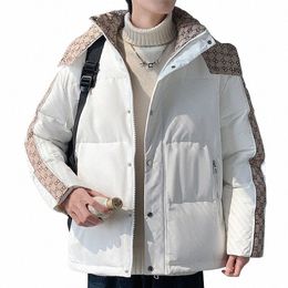 winter White Duck Down Jackets Coats For Men Patchwork with Hooded Warm Coat Male Windbreaker Clothing I8YW#