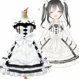 love live Maid uniform princ Lolita Anime Love Life Cosplay Costume Nico Maid Uniform Princ Lolita Dr X5Vn#