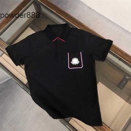 2024 Summer Fashion Brand Mengjia Short Sleeved T-shirt Mens Business Casual Polo High Edition