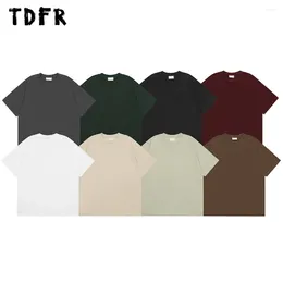 Men's T Shirts Basic Short Sleeve T-shirt Mens Solid Colour Casual Simple Loose Summer Half-Sleeve Crew Neck Cotton Tee Men Tshirt