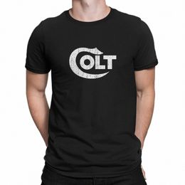 colt Firearms Men T Shirts Smith Cool W Vintage Tee Shirt Short Sleeve Round Collar T-Shirt 100% Cott Unique Tops H0mF#